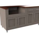 Blaze High Noon outdoor kitchen island featuring built-in grill, countertop workspace, and storage cabinetry for outdoor entertaining in Ocean County, NJ.